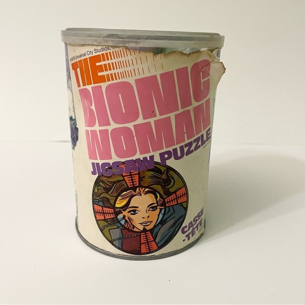 Vtg 1970s Bionic Woman TV Show Puzzle Toy As Is